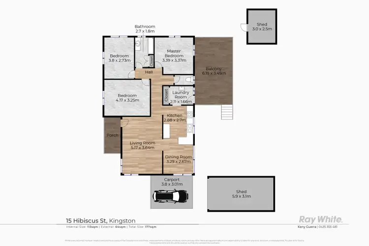 Floorplan of Homely house listing, 15 Hibiscus Street, Kingston QLD 4114