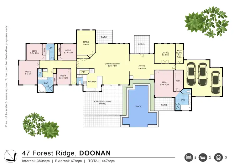 Floorplan of Homely house listing, 47 Forest Ridge Drive, Doonan QLD 4562