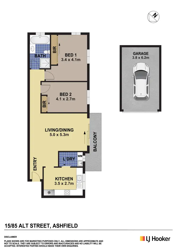 Floorplan of Homely unit listing, 15/85 Alt Street, Ashfield NSW 2131
