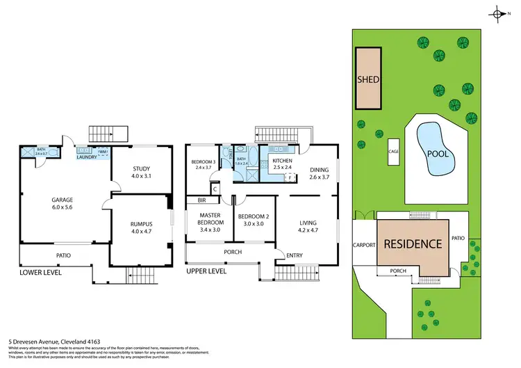 Floorplan of Homely house listing, 5 Drevesen Avenue, Cleveland QLD 4163