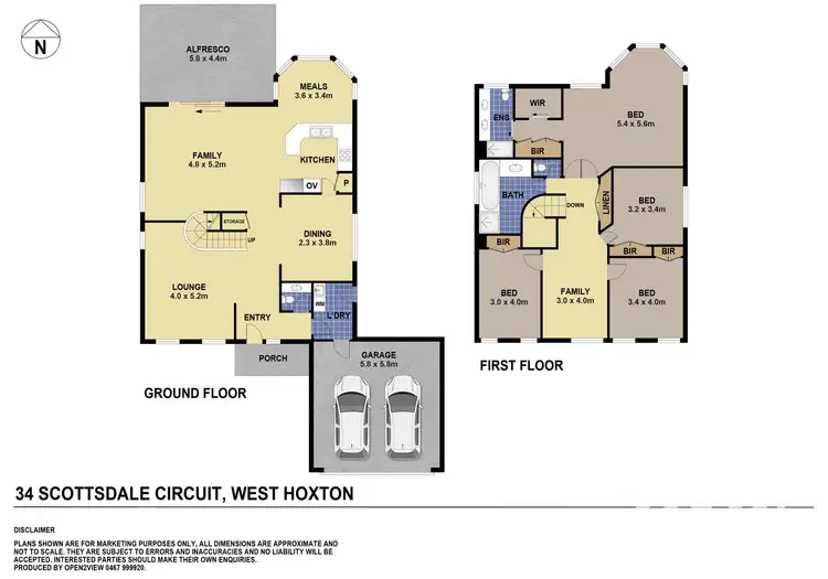 Floorplan of Homely house listing, 34 Scottsdale Circuit, West Hoxton NSW 2171