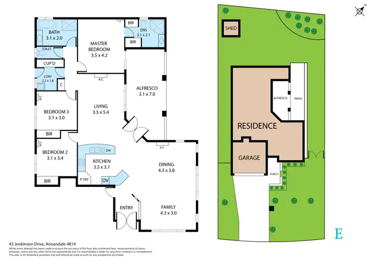 Floorplan of Homely house listing, 43 Jenkinson Drive, Annandale QLD 4814