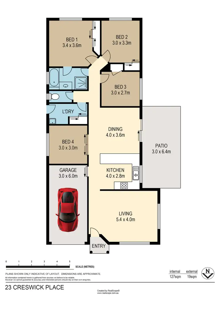 Floorplan of Homely house listing, 23 Creswick Place, Bellbowrie QLD 4070