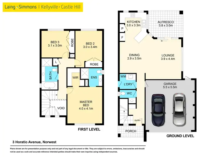 Floorplan of Homely house listing, 3 Horatio Avenue, Norwest NSW 2153