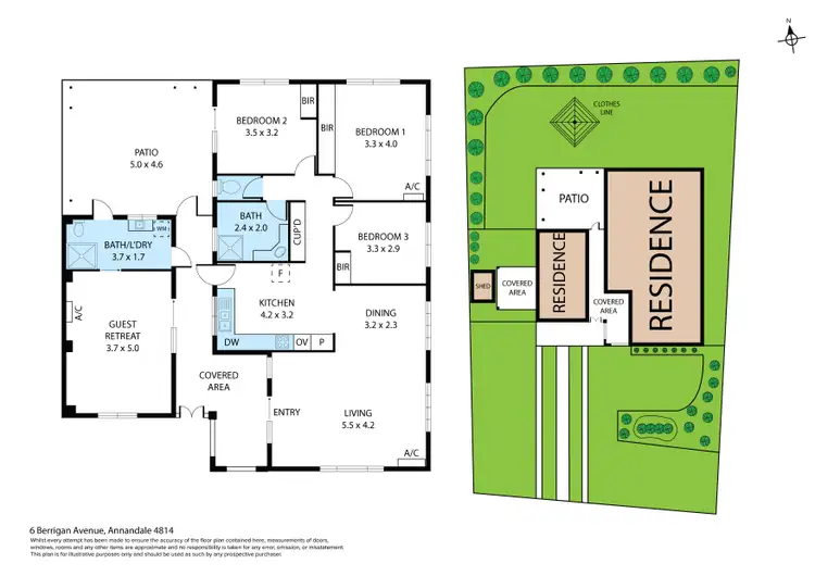 Floorplan of Homely house listing, 6 Berrigan Avenue, Annandale QLD 4814