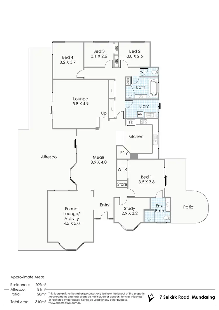 Floorplan of Homely house listing, 7 Selkirk Road, Mundaring WA 6073