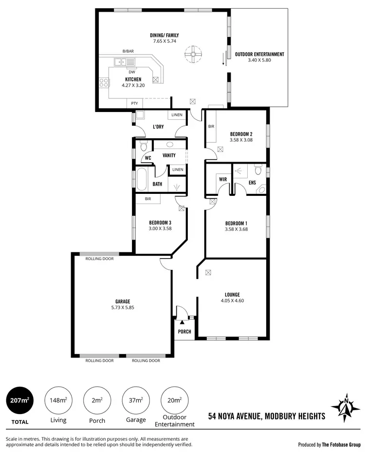 Floorplan of Homely house listing, 54 Noya Avenue, Modbury Heights SA 5092