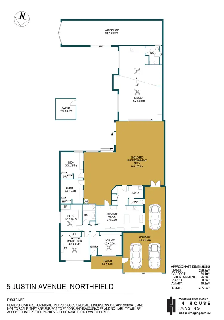 Floorplan of Homely house listing, 5 Justin Avenue, Northfield SA 5085
