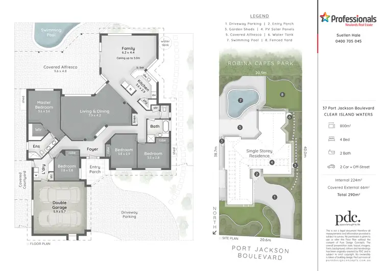 Floorplan of Homely house listing, 37 Port Jackson Boulevard, Clear Island Waters QLD 4226