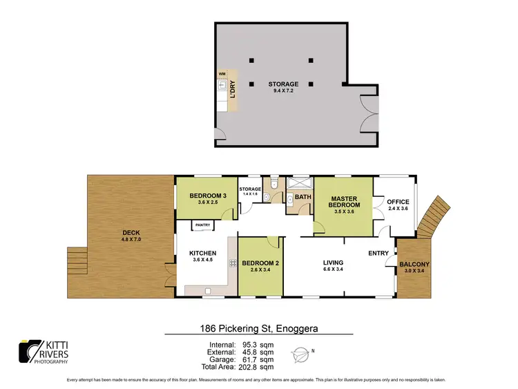 Floorplan of Homely house listing, 186 Pickering Street, Enoggera QLD 4051