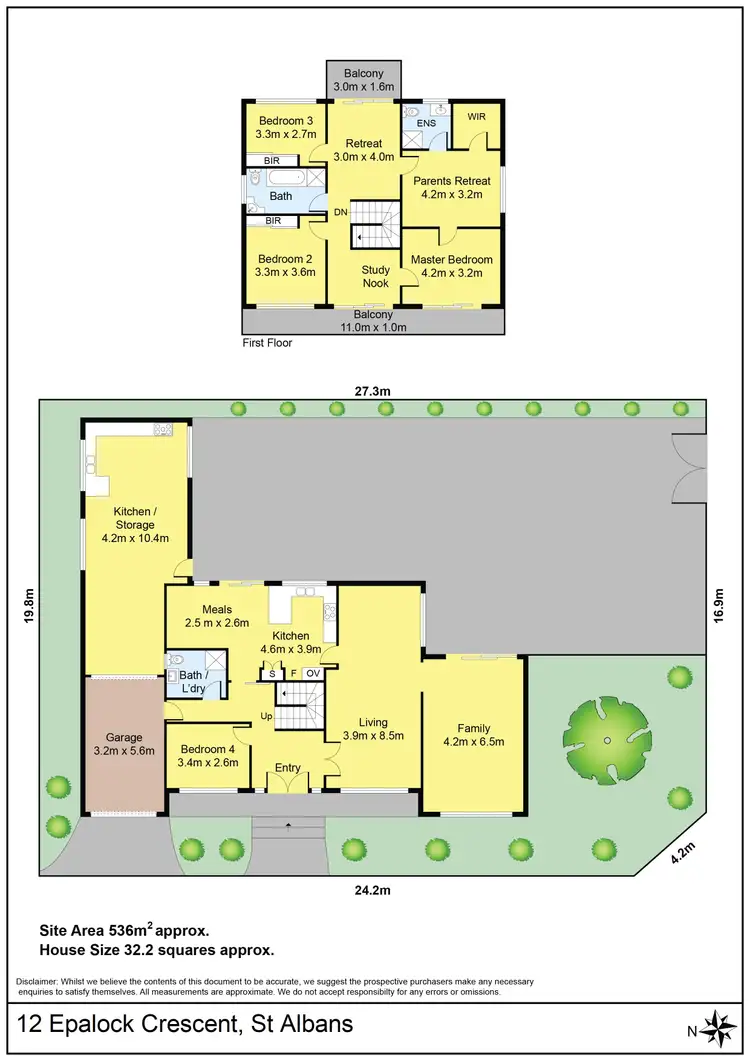 Floorplan of Homely house listing, 12 Epalock Crescent, St Albans VIC 3021