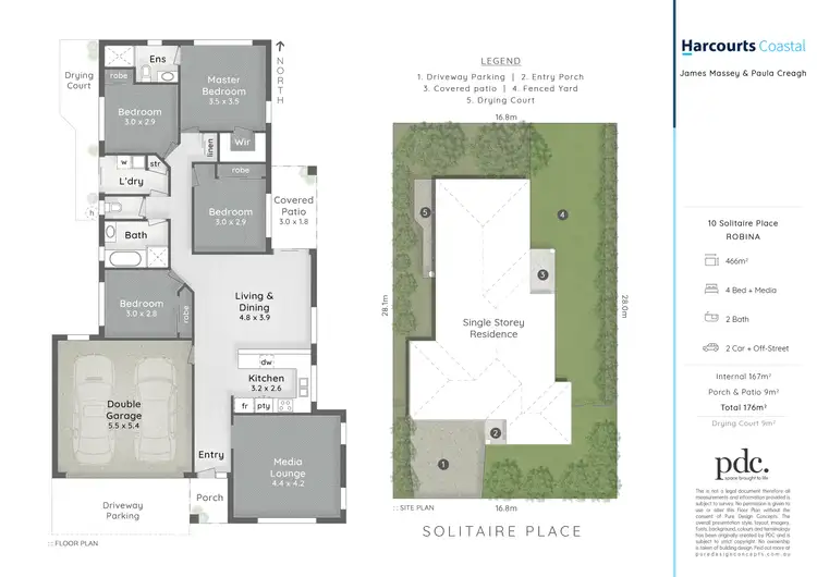 Floorplan of Homely house listing, 10 Solitaire Place, Robina QLD 4226
