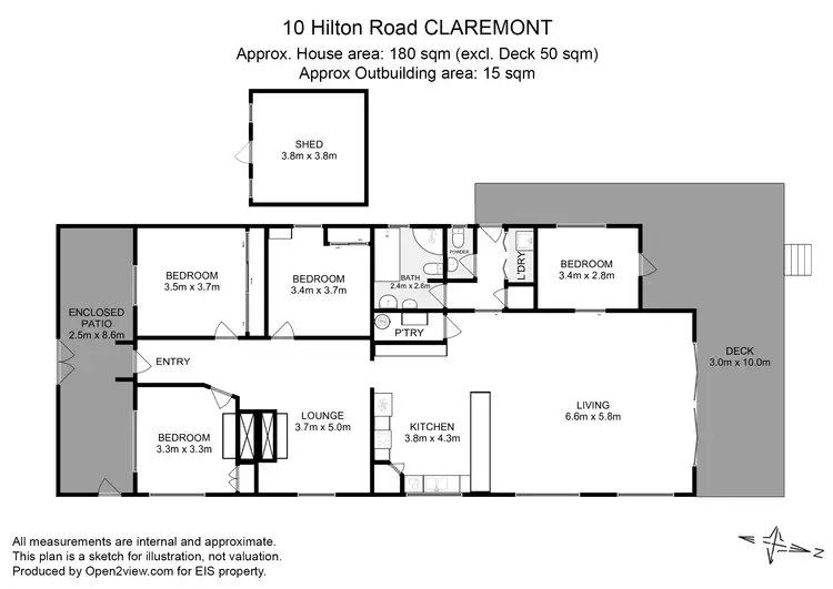 Floorplan of Homely house listing, 10 Hilton Road, Claremont TAS 7011