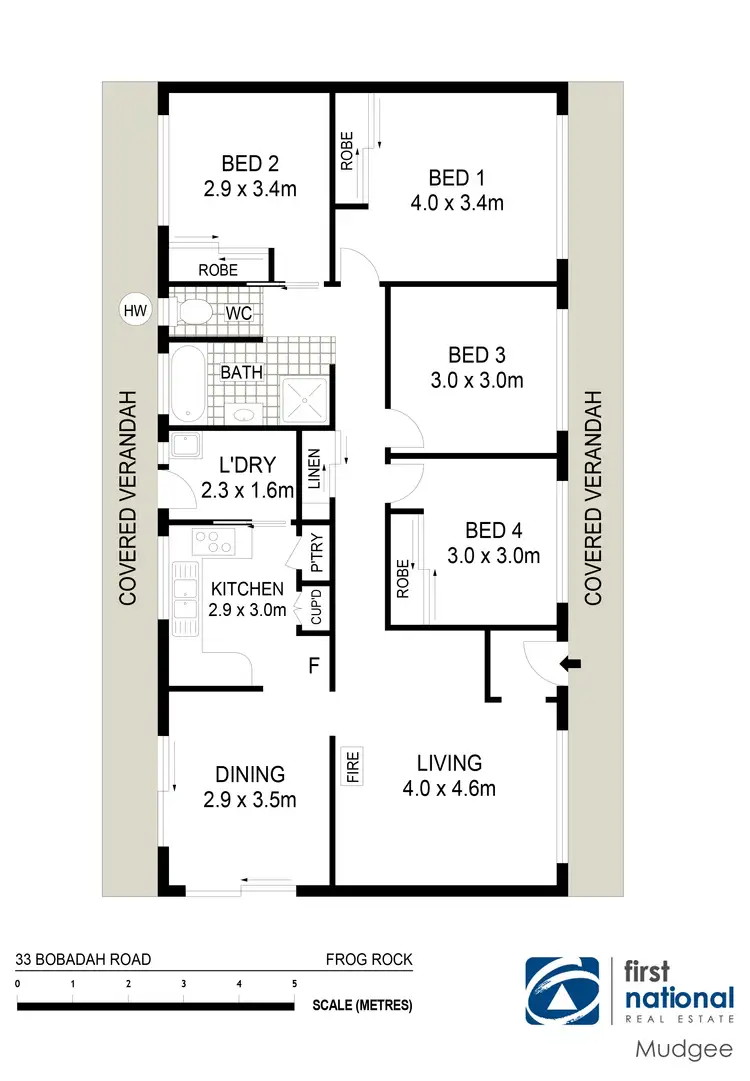 Floorplan of Homely rural property listing, 33 Bobadah Road, Mudgee NSW 2850