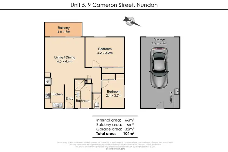 Floorplan of Homely unit listing, 5/9 Cameron Street, Nundah QLD 4012