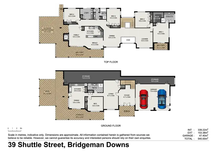 Floorplan of Homely house listing, 39 Shuttle Place, Bridgeman Downs QLD 4035
