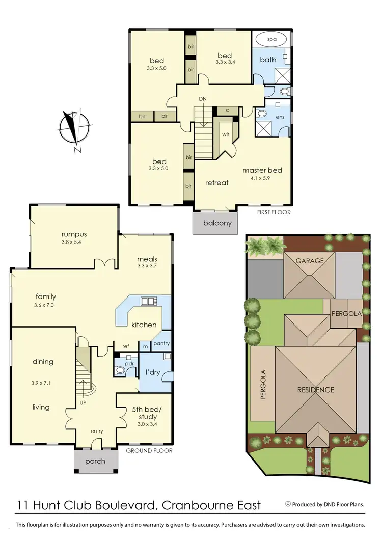 Floorplan of Homely house listing, 11 Hunt Club Boulevard, Cranbourne East VIC 3977