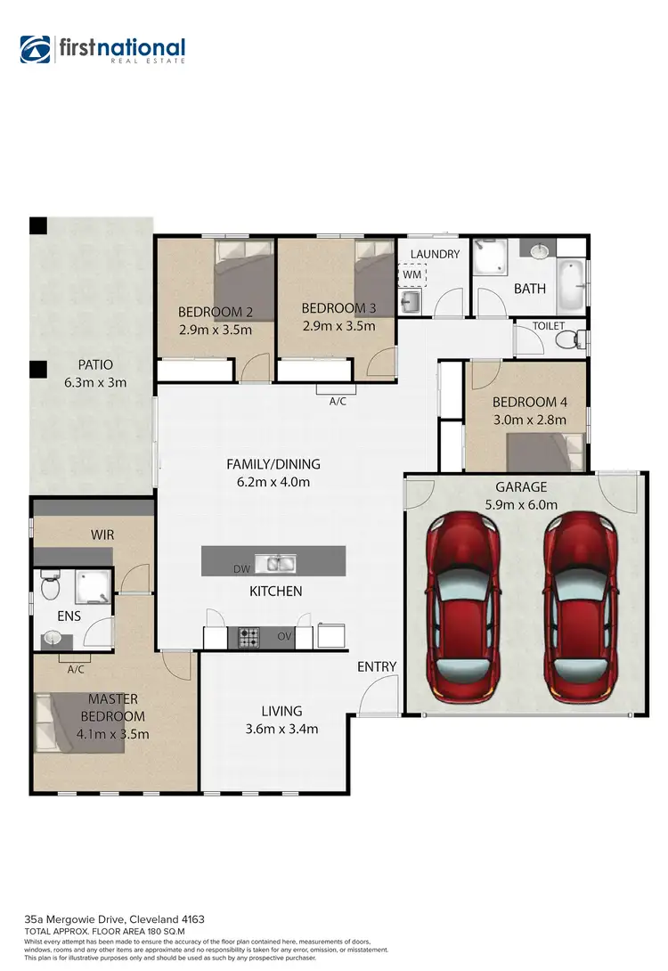 Floorplan of Homely house listing, 35A Mergowie Drive, Cleveland QLD 4163