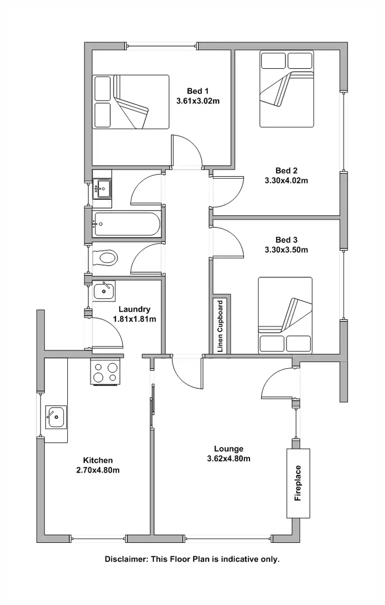 Floorplan of Homely house listing, 13 Naroo Street, Waverley TAS 7250