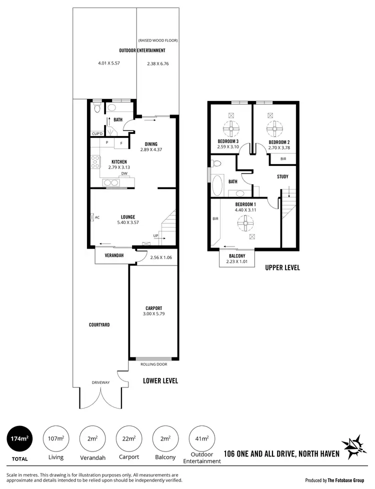 Floorplan of Homely townhouse listing, 106 One And All Drive, North Haven SA 5018