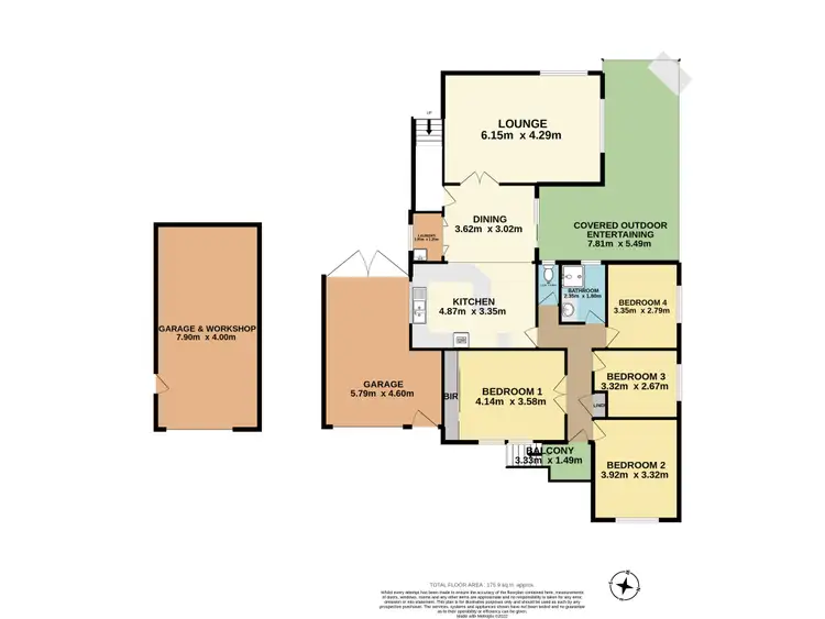 Floorplan of Homely house listing, 40 Tallawong Crescent, Dapto NSW 2530