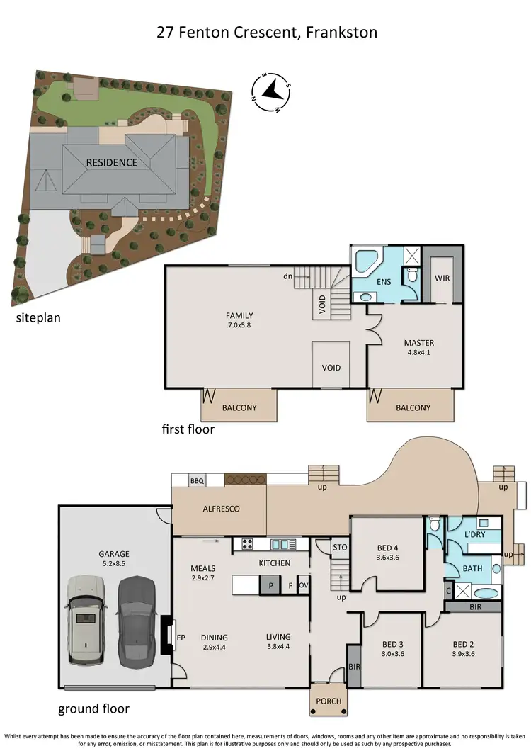 Floorplan of Homely house listing, 27 Fenton Crescent, Frankston South VIC 3199