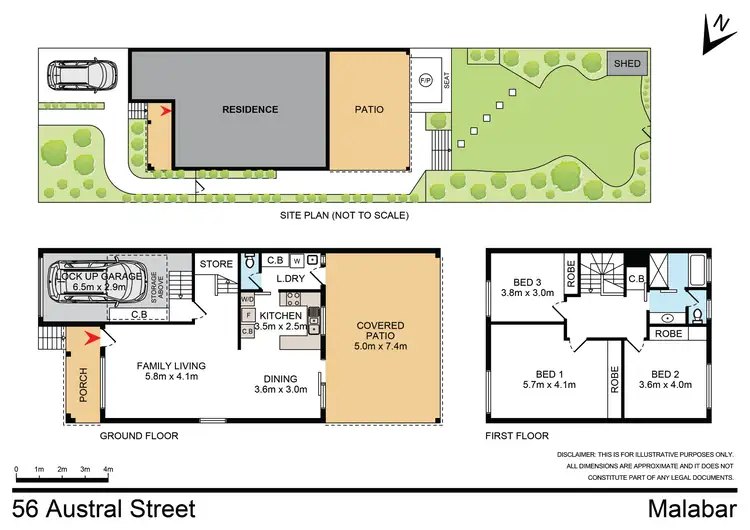 Floorplan of Homely house listing, 56 Austral Street, Malabar NSW 2036