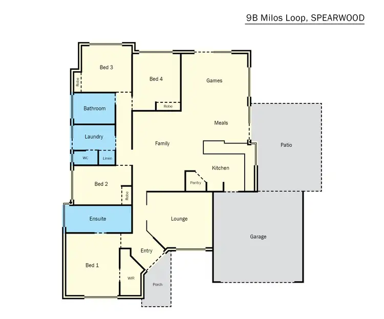 Floorplan of Homely house listing, 9B Milos Loop, Spearwood WA 6163