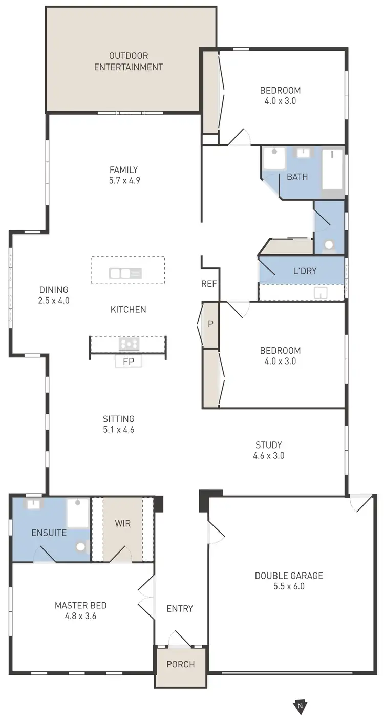 Floorplan of Homely house listing, 4 Salina Walk, Caroline Springs VIC 3023