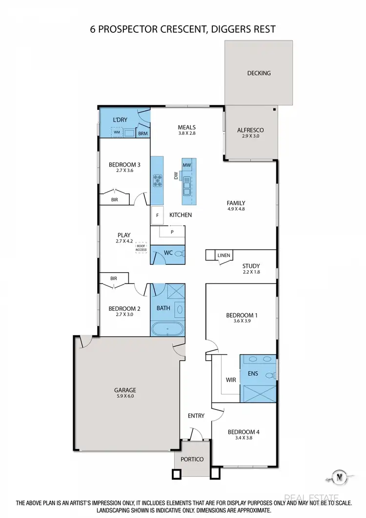 Floorplan of Homely house listing, 6 Prospector Crescent, Diggers Rest VIC 3427