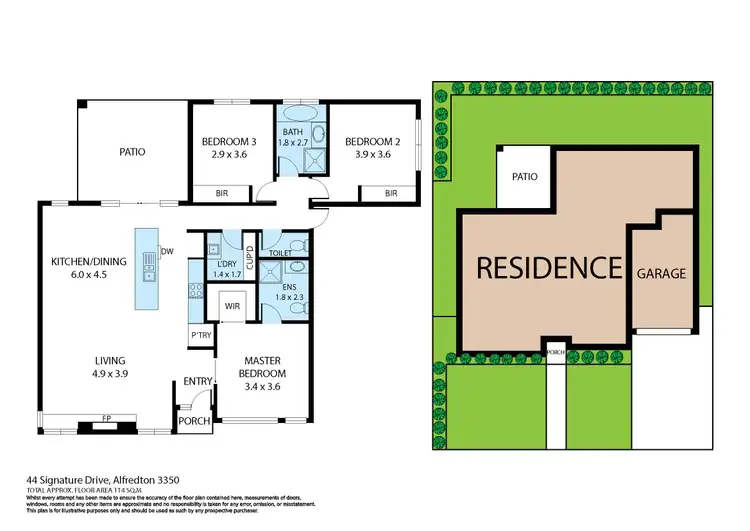 Floorplan of Homely house listing, 44 Signature Drive, Alfredton VIC 3350