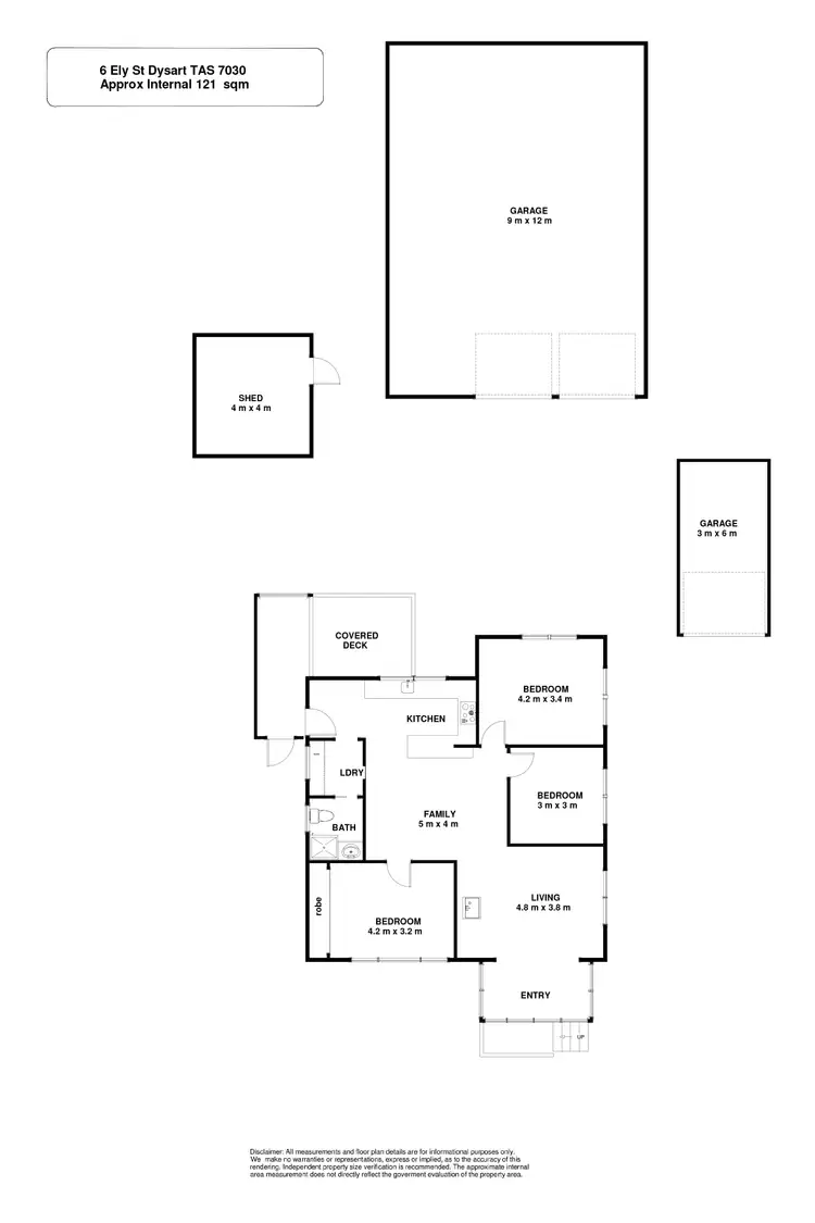 Floorplan of Homely house listing, 6 Ely Street, Dysart TAS 7030