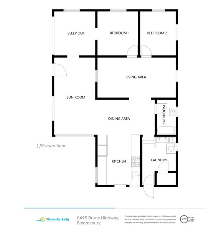 Floorplan of Homely house listing, 8495 Bruce Highway, Bloomsbury QLD 4799