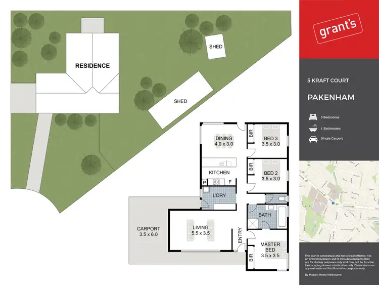 Floorplan of Homely house listing, 5 Kraft Court, Pakenham VIC 3810
