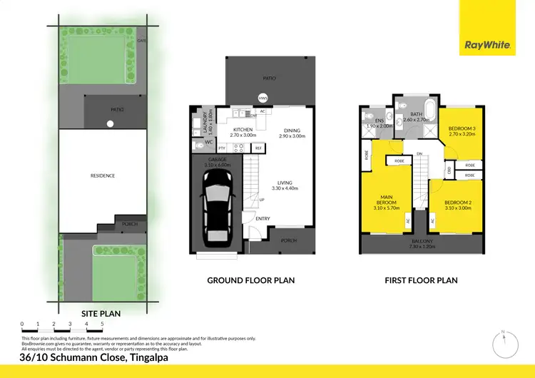 Floorplan of Homely townhouse listing, 36/10 Schumann Close, Tingalpa QLD 4173