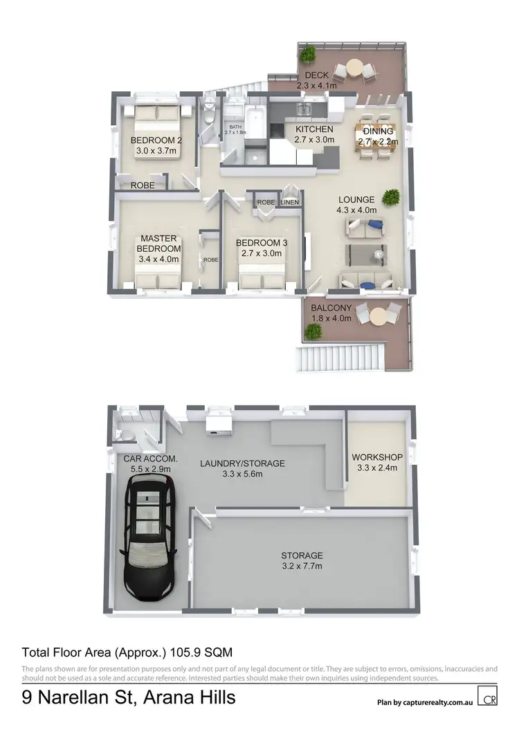 Floorplan of Homely house listing, 9 Narellan Street, Arana Hills QLD 4054