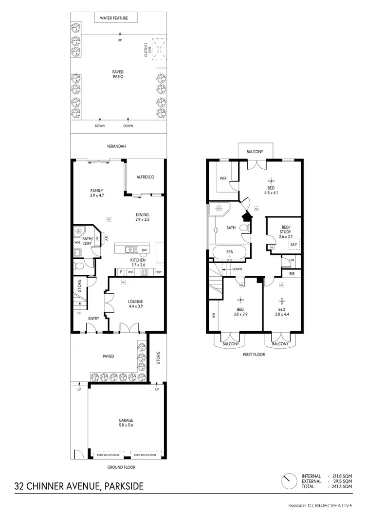 Floorplan of Homely house listing, 32 Chinner Avenue, Parkside SA 5063