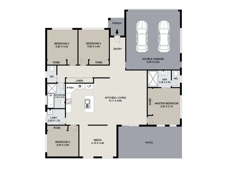 Floorplan of Homely house listing, 15 Lighthouse Drive, Boyne Island QLD 4680