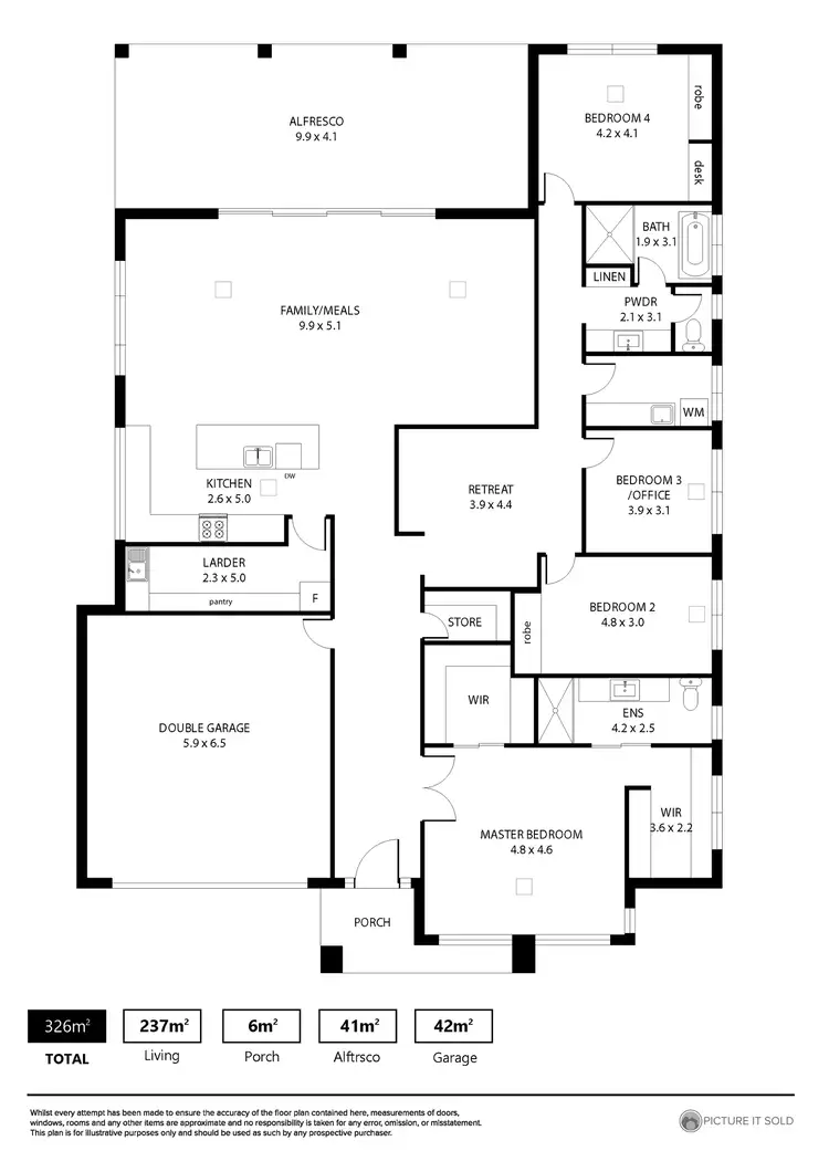 Floorplan of Homely house listing, 2 Barnet Close, Mount Barker SA 5251