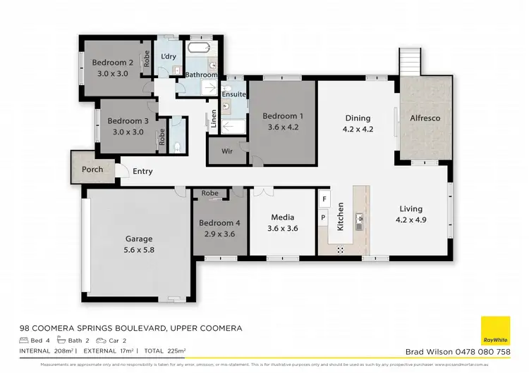 Floorplan of Homely house listing, 98 Coomera Springs Boulevard, Upper Coomera QLD 4209