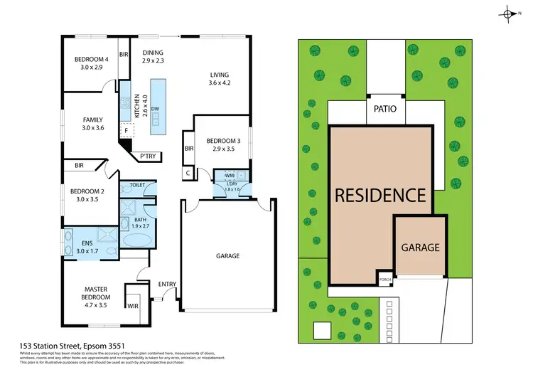 Floorplan of Homely house listing, 153 Station Street, Epsom VIC 3551