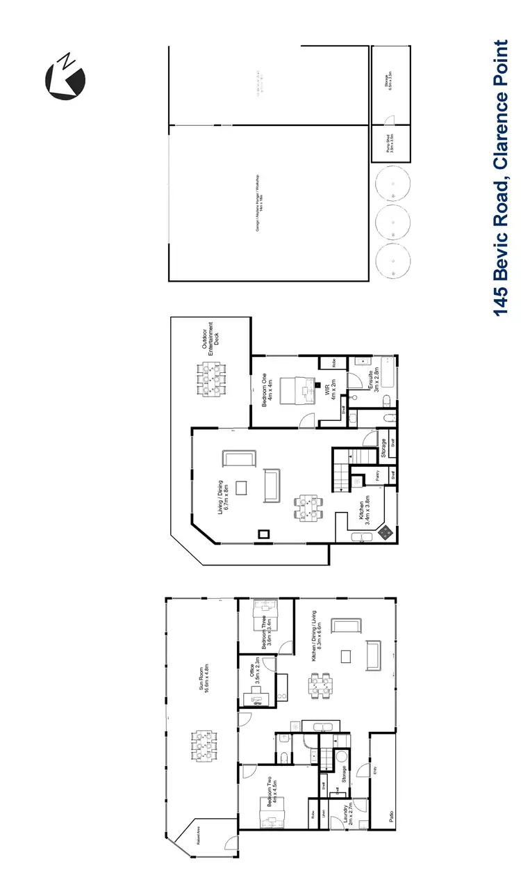 Floorplan of Homely house listing, 145 Bevic Rd, Clarence Point TAS 7270