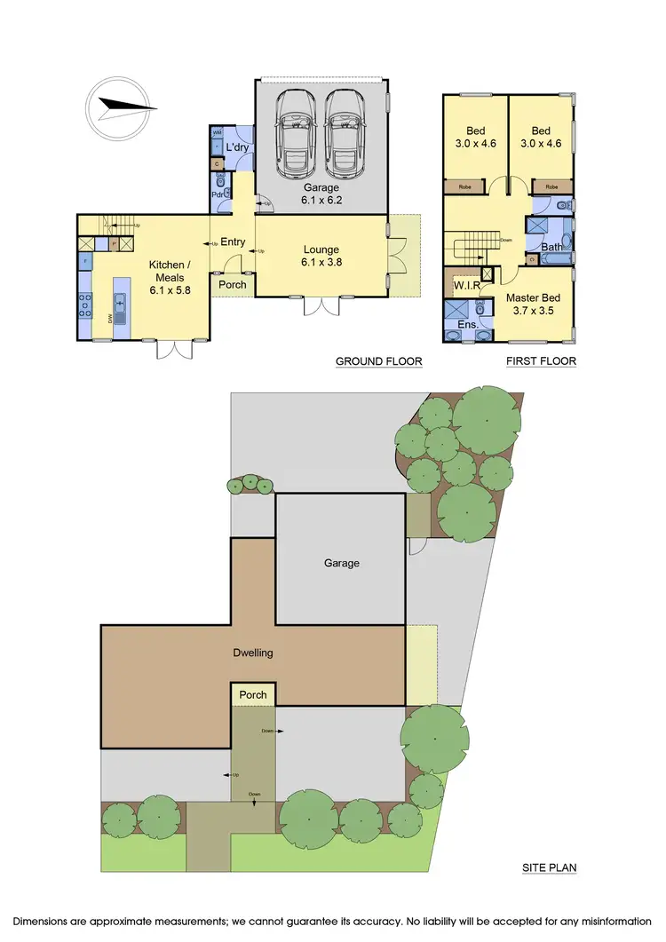 Floorplan of Homely townhouse listing, 21 Springthorpe Boulevard, Macleod VIC 3085