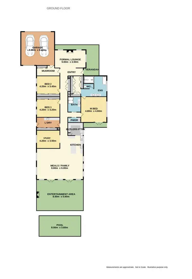 Floorplan of Homely house listing, 3A Mitchell Street, Benalla VIC 3672