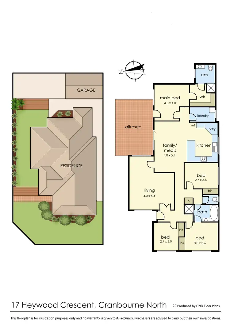 Floorplan of Homely house listing, 17 Heywood Crescent, Cranbourne North VIC 3977