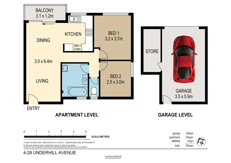 Floorplan of Homely unit listing, 4/28 Underhill Avenue, Indooroopilly QLD 4068
