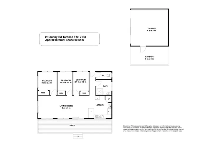 Floorplan of Homely house listing, 2 Gourlay Street, Taranna TAS 7180