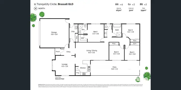 Floorplan of Homely house listing, 11 Tranquillity Circle, Brassall QLD 4305
