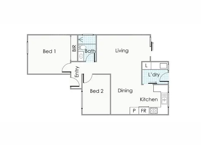 Floorplan of Homely unit listing, 6/182 Holland Street, Fremantle WA 6160