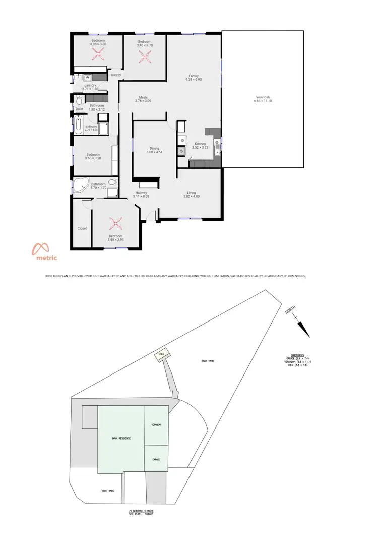 Floorplan of Homely house listing, 75 McBryde Terrace, Whyalla SA 5600